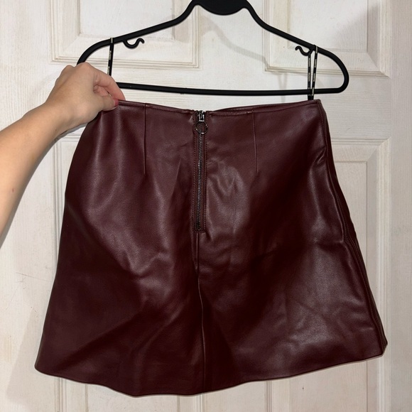 Mini skirt Wine colour - Picture 3 of 5